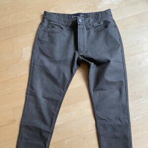 Armani Collezioni mens jeans sz 33 gray slim fit zip fly